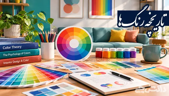 تحقیق مختصر درباره‌ی تاریخچه رنگ‌ها