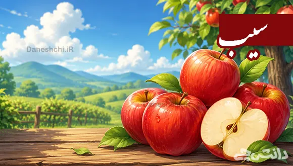 تحقیق درباره میوه سیب، خواص و طبع آن