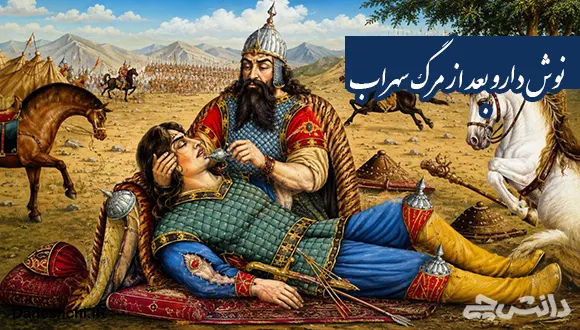 معنی ضرب المثل " نوش دارو بعد از مرگ سهراب " + داستان