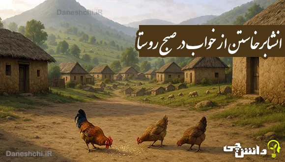 توصیف حس و حال برخاستن از خواب در صبح روستا