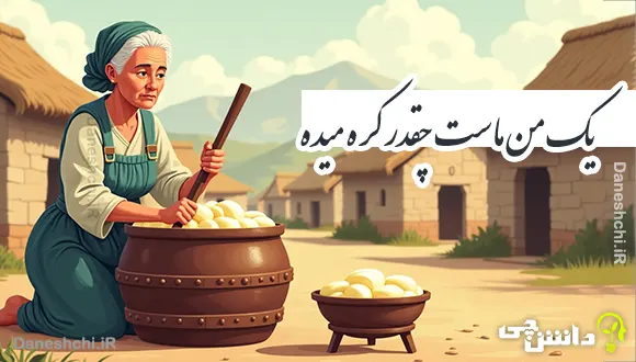 یک من ماست چقدر کره میده