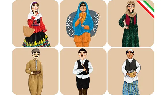 آشنایی با لباس محلی اقوام مختلف ایرانی از گذشته تا به امروز