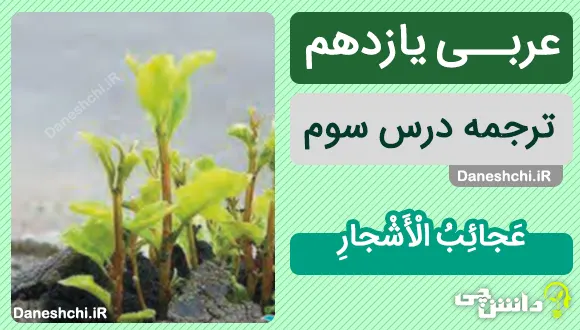 ترجمه درس سوم عربی یازدهم