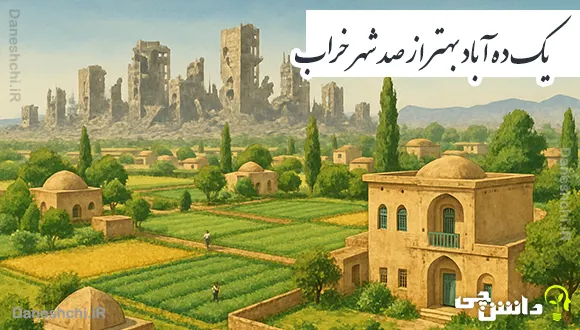 یک ده آباد بهتر از صد شهر خراب