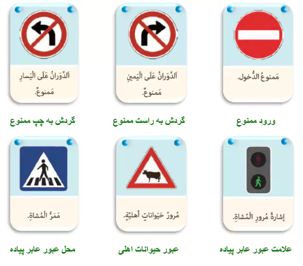 جواب تمرین درس دوم عربی 9 صفحه 24