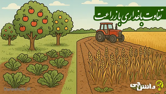 تحقیق در مورد باغداری و تفاوت آن با زراعت