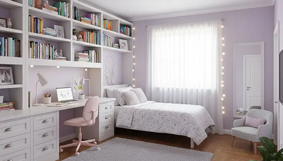 مدل کتابخانه میز تحریر دار دانش آموزی