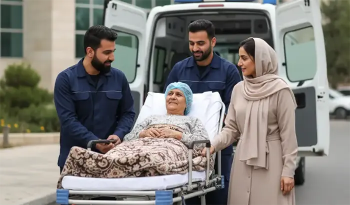 انتقال بیمار به منزل