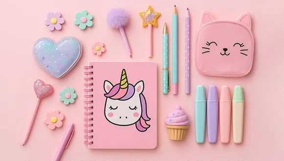 لیست پرطرفدارترین لوازم‌تحریر دخترانه فانتزی و شیک