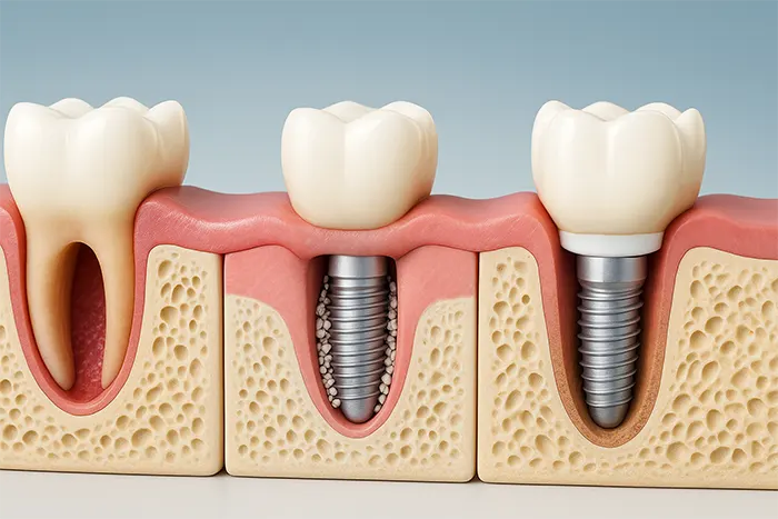 مقایسه زمانبندیهای مختلف کاشت ایمپلنت بعد از کشیدن دندان