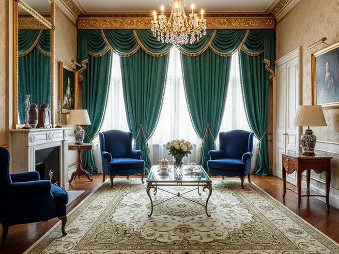 پرده کلاسیک پذیرایی