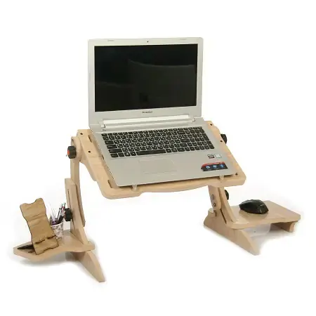 میز لپ تاپ نشسته