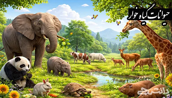 تحقیق در مورد حیوانات گیاه خوار