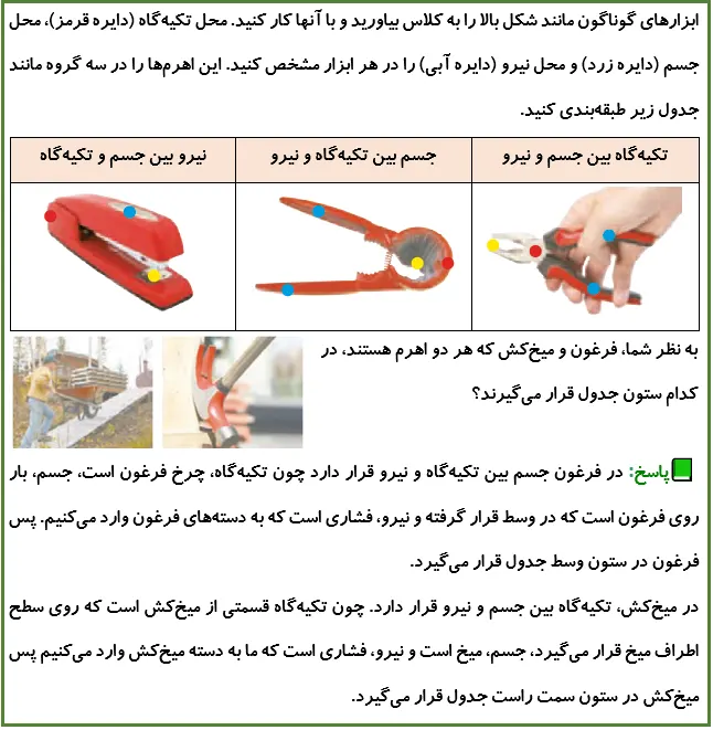 جواب فعالیت صفحه 68 علوم پنجم