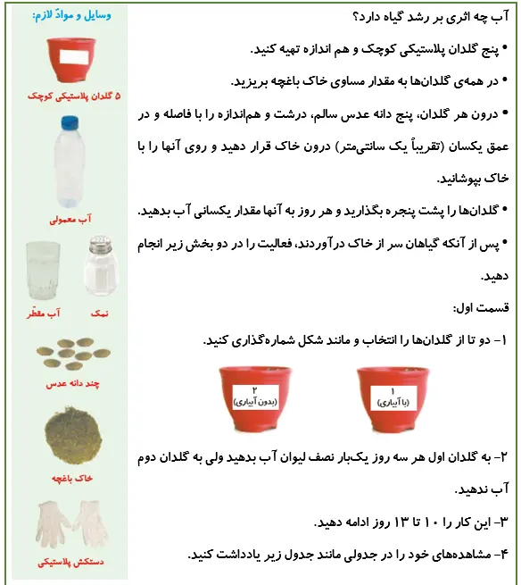 جواب کاوشگری صفحه 91 علوم پنجم