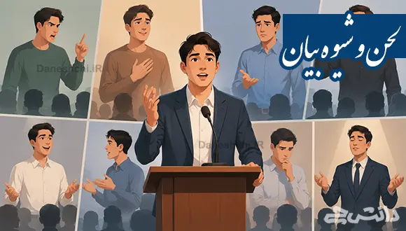 تحقیق در مورد لحن و شیوه بیان انواع جمله
