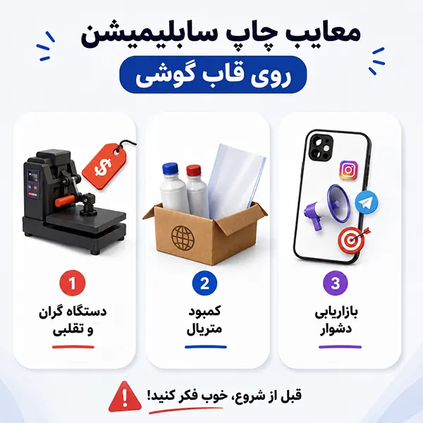 معایب چاپ سابلیمیشن