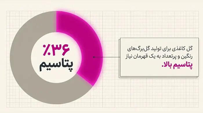کود برای گلدهی گل کاغذی 
