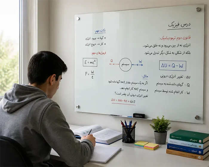 وایت برد شیشه ای برای یادگیری
