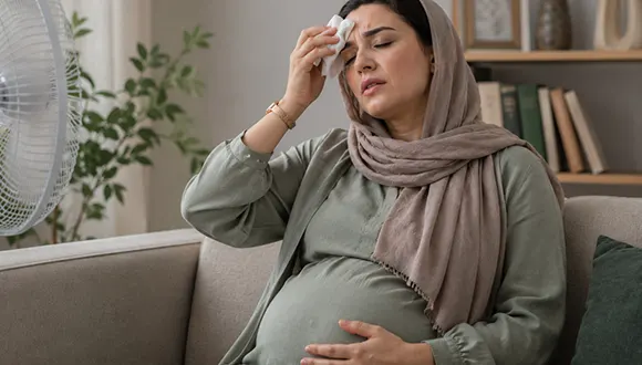 چرا زنان باردار دچار گرگرفتگی می شوند و چه کارهایی میتوان کرد؟