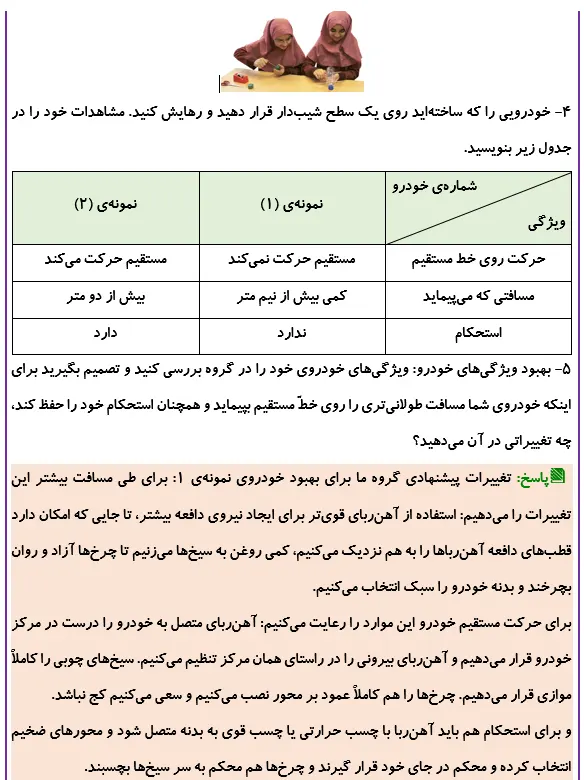 کاوشگری صفحه 61 علوم ششم