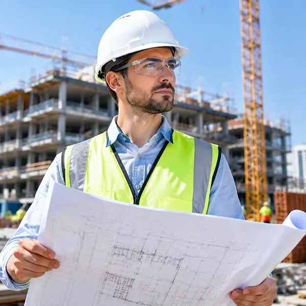 استفاده از عینک سبک مهندسی در کارگاه ساختمانی