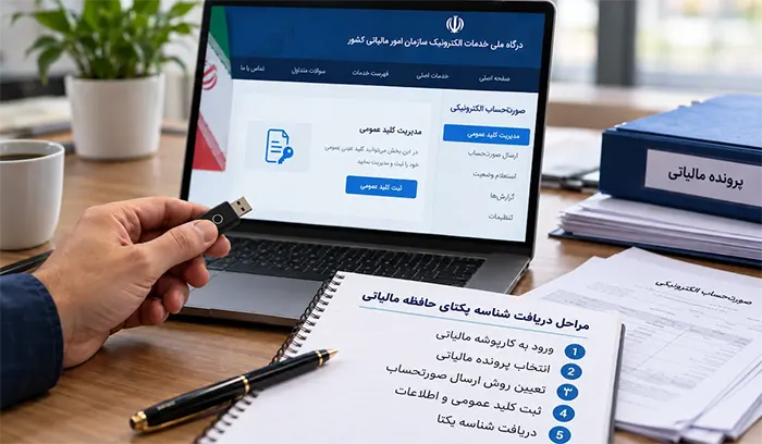 مراحل دریافت شناسه یکتا