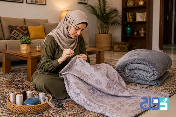 آموزش دوخت کاور لحاف